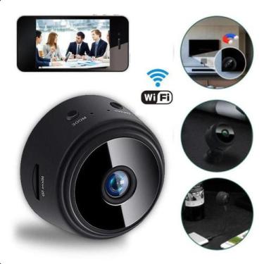 Imagem de Mini câmera espiã A9 visão noturna HD 1080p sensor presença - ROMI