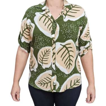 Imagem de Blusa Feminina Manga Longa Estampada Doce Brisa