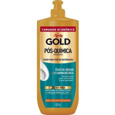 Imagem de Creme para Pentear Niely Gold Pós Química Poderoso 500ml