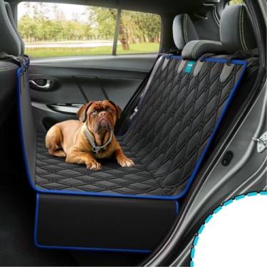 Imagem de Capa Pet Protetora Assento Banco Traseiro Carro Antiderrapante - Duke & Dixie (Azul)