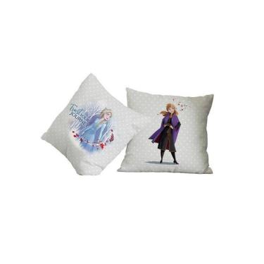 Imagem de Almofada Flanela 40X40 Portallar Disney Frozen Elsa E Anna