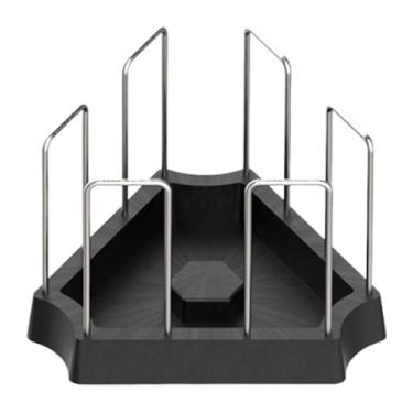 Imagem de MotiveTech Prato de Alimentação para Tartarugas, Bandeja para Beber, Tigela de Comida para Tanque de Tartarugas, Prato de água para Peixes Semi-aquáticos, Preto