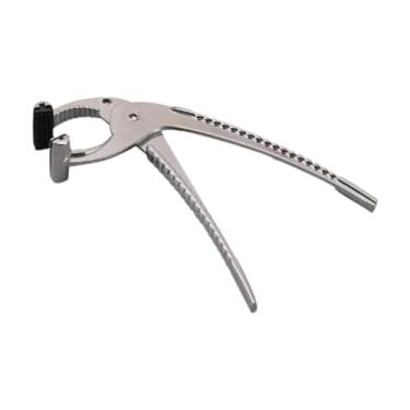 Imagem de YWJLQH Alicate para chapa quente de metal, fácil de usar, multiuso, resistente, antiderrapante, anti-escaldante, para chapas quentes, assadeiras de pizza,