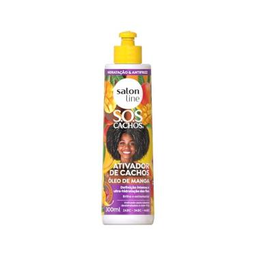 Imagem de Salon Line, Ativador de Cachos, SOS Cachos, Óleo de Manga, Vegano - Para Cabelos Ondulados, Cacheados e Crespos, 300 ml