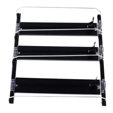 Imagem de Yosoo Soda de Largura Ajustável Pode Organizador, Organizador de Bebida de Pusher Glide para Geladeira 5 Linhas para Organizador de Bebidas na Geladeira (Preto)