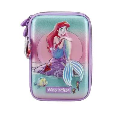 Imagem de Mochila Ariel Sereia Disney Ultra Leve Grande Capacidade Estudante Zíp