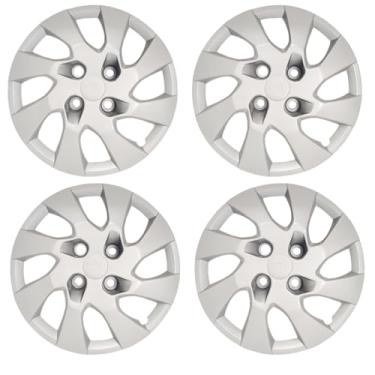 Imagem de Kit 4 Calota Aro 13 Compatível c/Roda Onix Prisma 2013 2016 - Prata