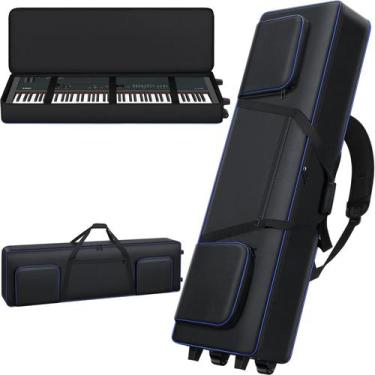 Imagem de Estojo de teclado Aleemin Soft com rodas para teclado de 88 teclas