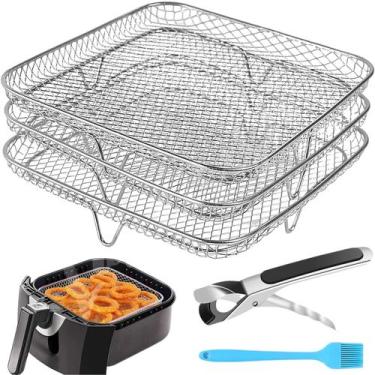 Imagem de Acessórios para fritadeiras Air Fryer Lancisism 8 Square 3 Prateleiras