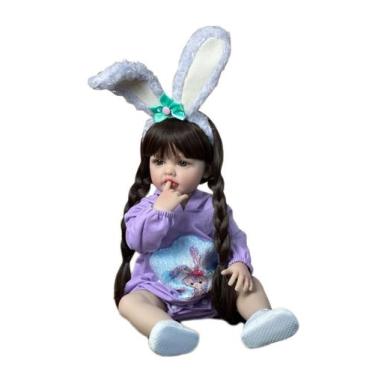Imagem de Boneca Bebe Reborn 55cm Lara Coelho Lançamento - BZDOLL