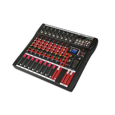 Imagem de Placa De Som Mixer 8 Canais Mesa de Som Interface de Áudio Com Efeito 