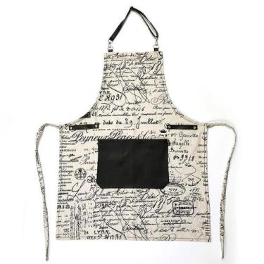 Imagem de Avental Vivain Churrasqueiro Adulto Preto - Vivain Decorações