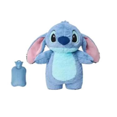 Imagem de Compressa Stitch Água Bolsa Térmica Pelúcia Tira Dor Cólica Quente Fri