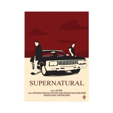 Imagem de Pôster De Filme De Série De TV Sobrenatural, Arte De Parede Em Tela, D