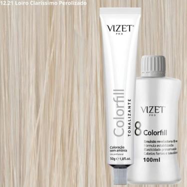 Imagem de Tonalizante Profissional 50gr + Emulsão 100ml Vizet