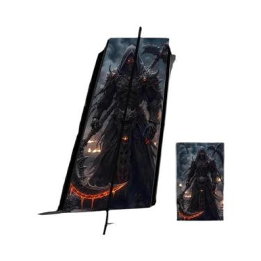 Imagem de Adesivo De Carro Cool À Prova d'Água Skeleton Rider Warrior 2pcs Vinil