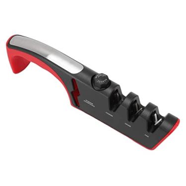 Imagem de AUNMAS Aparecedor da Faca, Diamante Knife Sharpner Knife Sharping Tool Tool Sharpnener Manual Sharping (Vermelho)