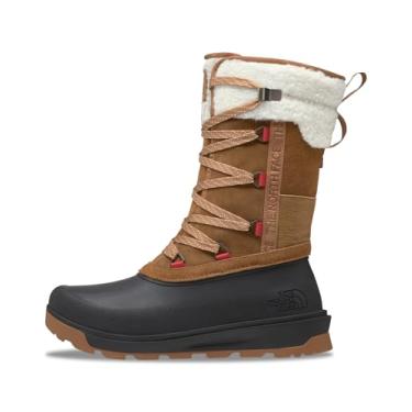 Imagem de THE NORTH FACE Bota de neve feminina Shellista Iv com isolamento médio, Madeira bronzeada/TNF preta, 38