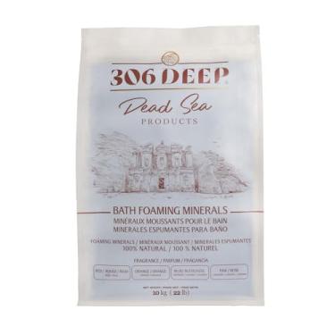 Imagem de 306 sais de banho do mar morto profundo minerais espumantes - mineral grosso do mar morto azul para imersão com óleos essenciais de lavanda, alternativa aos flocos de magnésio e sal de Epsom, produtos