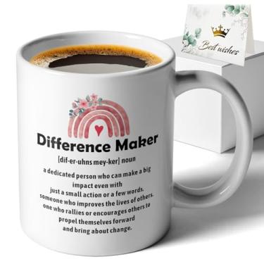 Imagem de XKZGSZB Definição de Criador de Diferenças, Impressão Dupla Face Engraçada Escritório Casa Caneca de Café Cerâmica, Presentes para Amigo Irmã Professora Mentor Médico Líder Colega Chefe Manger