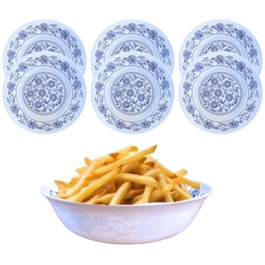 Imagem de 6 Tigela Bowl Pote Em Melamina Portuguesa Decorado 850ml