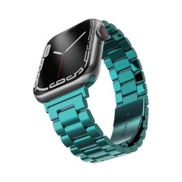 Imagem de Pulseira De Aço Inoxidável Para Apple Watch 45mm 49mm 41mm 40mm 44mm 4
