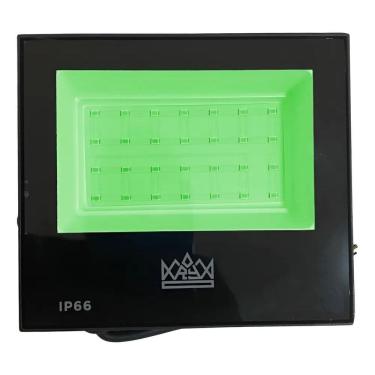 Imagem de 2X Refletor De Led 50W Verde Ip66 Bivolt