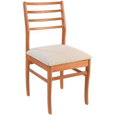 Imagem de Cadeira Dubai Madeira Maciça Sala Jantar - Fassina, Amêndoa