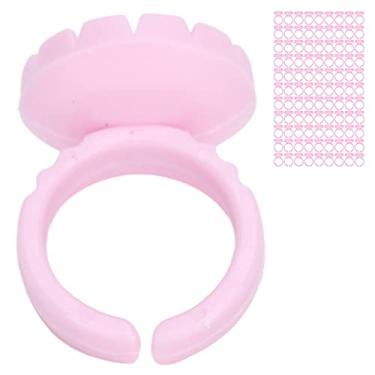 Imagem de Cryfokt Cálculo de de Extensão de Cílios, Cílios de de Forte Flexibilidade de 1,5 Cm / 0,6in para Casa (100 pacote rosa um)