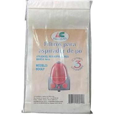 Imagem de SACO FILTRO DESCARTÁVEL PARA ASPIRADOR DE PÓ ARNO BOOLY Contém 3 unidades