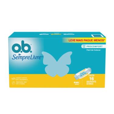 Imagem de Absorvente Interno O.b Procomfort Médio 16 Unidades