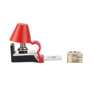 Imagem de Zhjvihx Kit de Bloco de Fusíveis do Terminal, Fácil Instalação de Instalação Base MRBF Proteção de Circuito Durável 58V para Várias Baterias Em Barco e Veículos (150a)