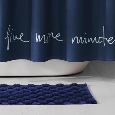 Imagem de Kate Spade New York Tapete de banho pontilhado, 53 cm x 86 cm, tapete de banho de secagem rápida absorvente de água, antiderrapante e antiderrapante, feito de 100% algodão, lavável na máquina