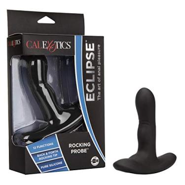 Imagem de CalExotics Sonda de balanço sem fio de silicone – Vibrador de silicone para próstata – brinquedo sexual sexual de fetiche para casais – Preto