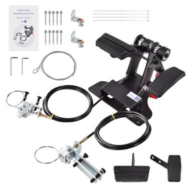 Imagem de FuseRish ACAR-B2 Kit de conversão de direção direita, sistema universal de realocação de pedal de controle duplo para freio e acelerador, treinamento de motorista, uso postal e instrutor, pedal de