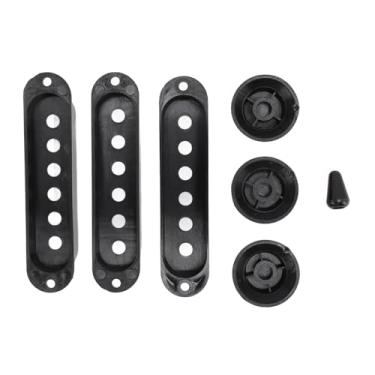 Imagem de Zhjvihx Conjunto de Botões de Tampa de Captação de Guitarra, ABS PLÁSTICO VOLTUME ADTILHATION CAPAT TAPE CAPA TAPE DOMENTO DO MODENTE PARA MODIFICAR
