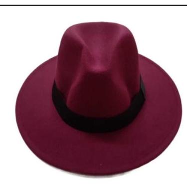 Imagem de Chapéu Fedora Feltro Unissex Preto Cury Unissex Clássico - Wave Shop, 