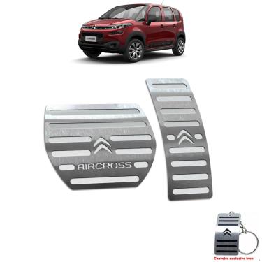 Imagem de Pedaleira Automático Citroen Aircross 2017 Até 2019 Aço Inox