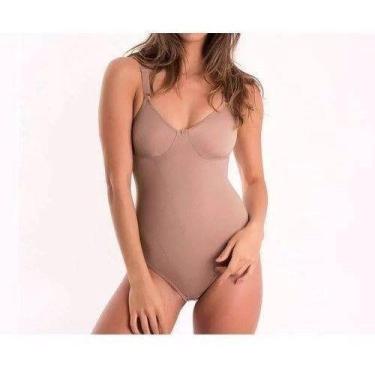 Imagem de Body Modelador Elegance Duloren Lingerie - Ref. 113215, 48, Castanha