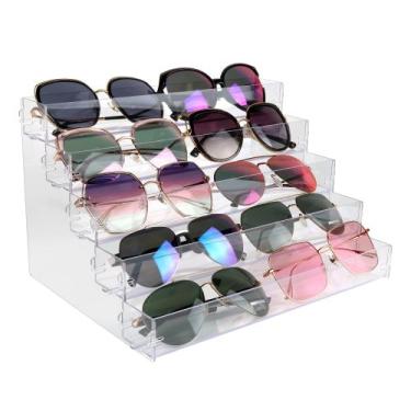 Imagem de Organizador de óculos de sol BVANQ, suporte de bancada em acrílico de 