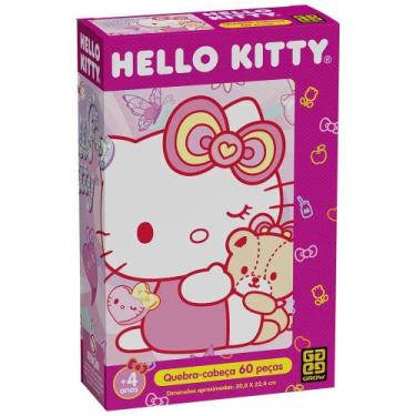 Imagem de Quebra-Cabeça 60 Peças Hello Kitty Brilhante - Grow 04918