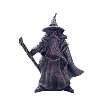 Imagem de Escultura Estatueta Mago Merlin Bruxo 8Cm Em Resina