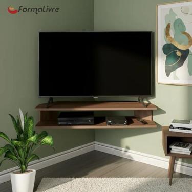 Imagem de Rack Suspenso para TV de até 50 Aparador Bancada Estante de Canto Vers