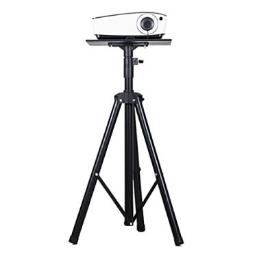 Imagem de Suporte para projetor, suporte de projetor para laptop, tripé para palco ou estúdio, altura ajustável de até 177 cm, preto