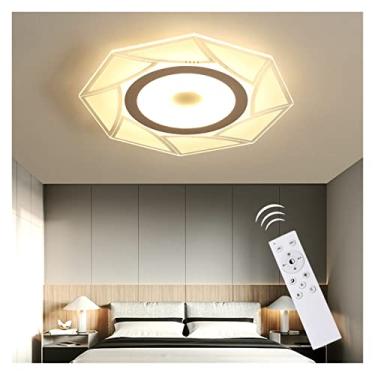 Imagem de Luminária de teto, Luminária de teto LED moderna, Luminária de teto LED moderna, Luminárias de teto para quarto grande, Luminárias ajustáveis com controle remoto ultrafinas, compatíveis com