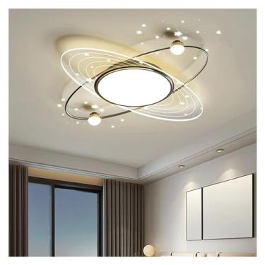 Imagem de Luminárias de teto LED modernas compatíveis com sala, cozinha, acrílico preto, lustres redondos de luxo, estudo, quarto, luzes de teto, decoração moderna