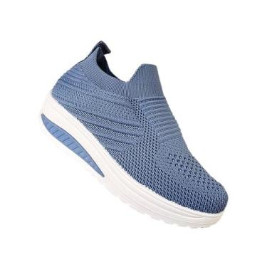 Imagem de Tênis Slip-on Super Comfortable Soft 3176 para mulheres - Blu - Lightb