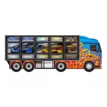 Imagem de Painel Expositor Em Madeira Para 20 Carrinhos Junges Ref:95