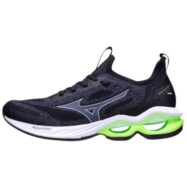 Imagem de Tênis mizuno creation 24 m, Preto, Cinza bruto, Verde vivido, 40