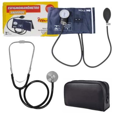 Imagem de Aparelho Pressao Esfigmomanometro Fecho Metal Botao Premium